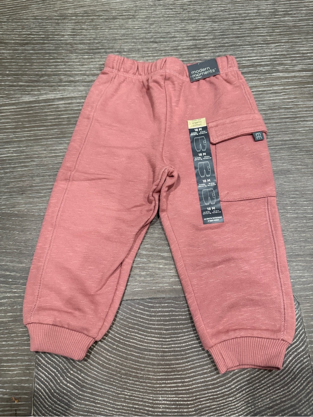 NWT Size 18M Modern Moments pink mauve jogger Pants